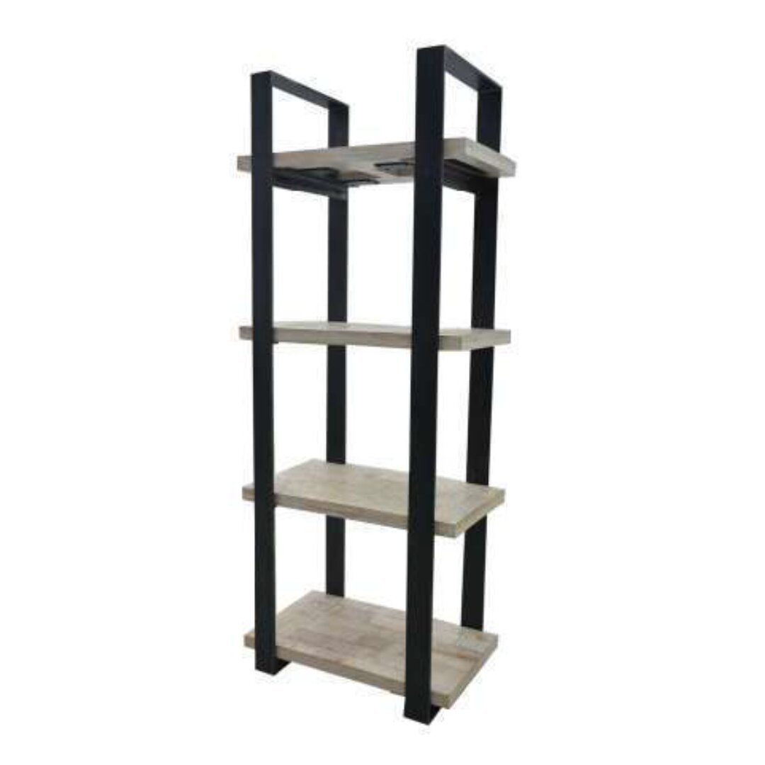 Bookshelf MD7519KD, 5-shelf wooden bookshelf, 200 cm high