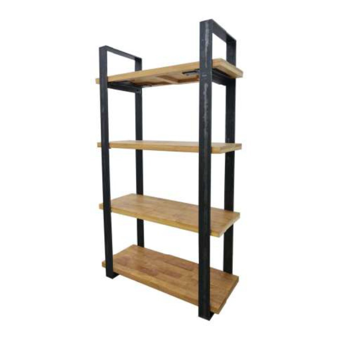 Bookshelf MD7520KD, Wooden bookshelf, 100 cm wide, 200 cm high