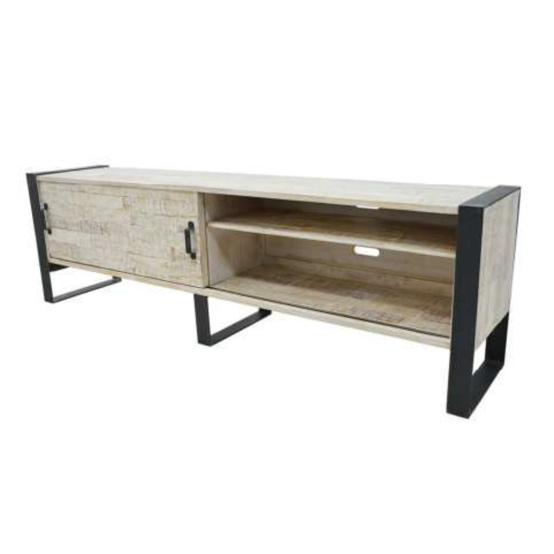 TV Stand MD7526KD, 200 cm Wooden Sliding Door TV Stand