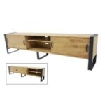 TV Stand MD7527KD, 250 cm Wooden Sliding Door TV Stand