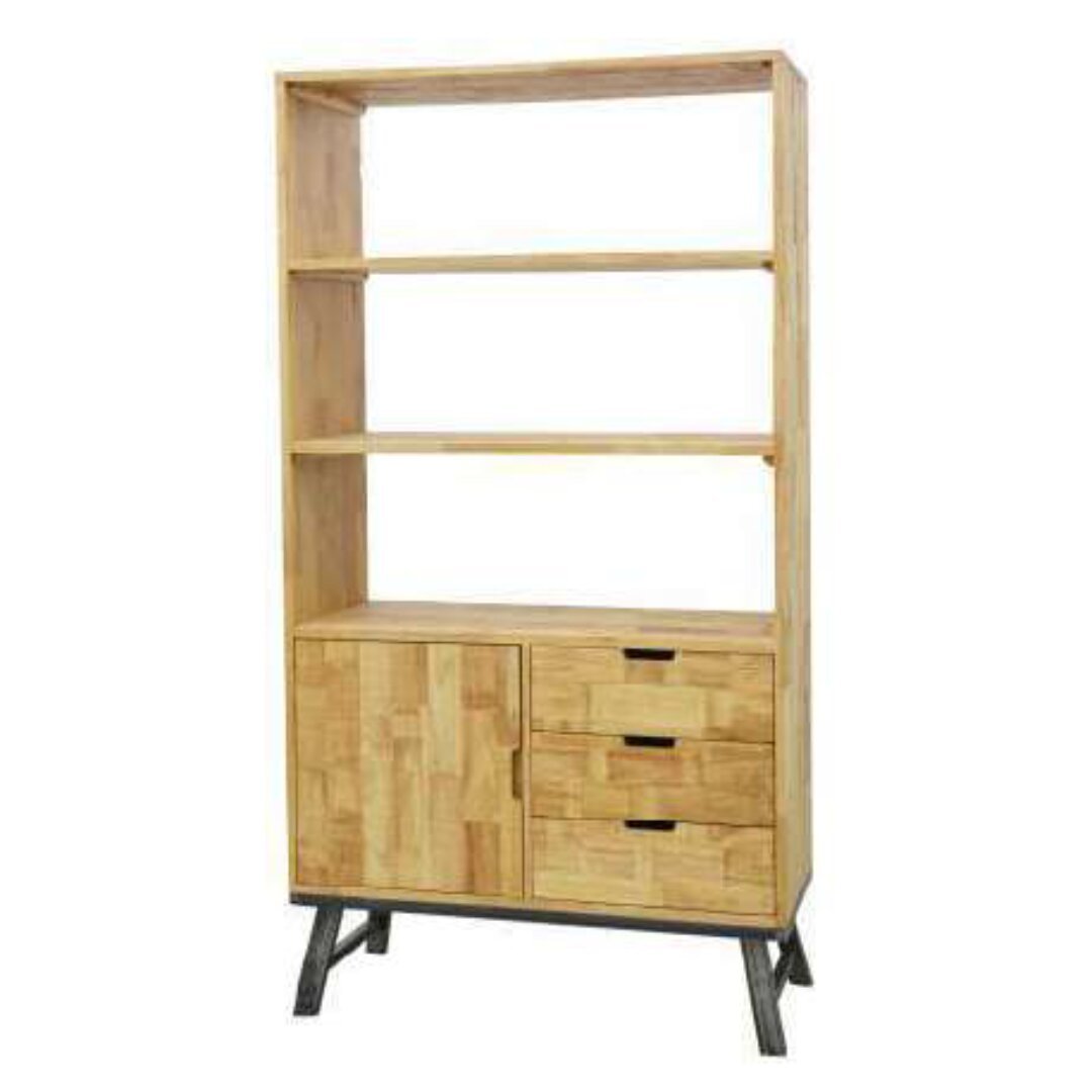 Tall Cupboard MD7702, 190 cm tall wooden storage cabinet