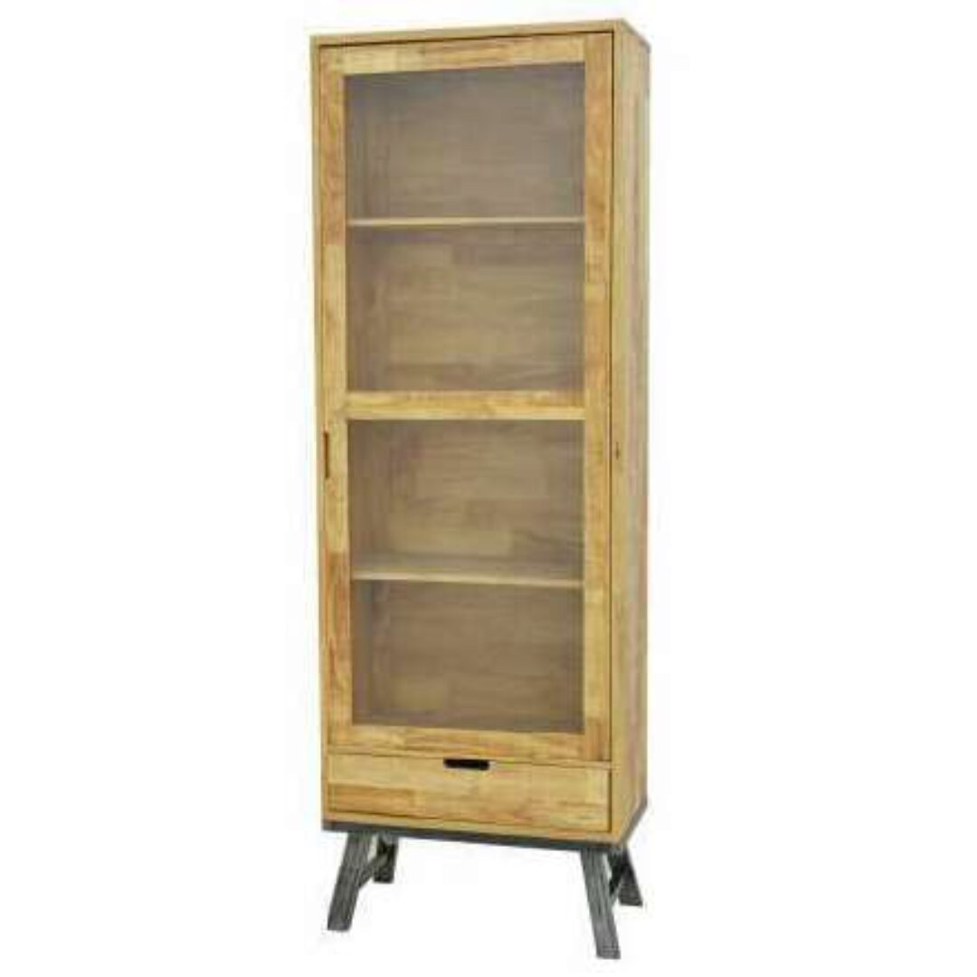 Glass Display Cabinet MD7703, 1 glass door, 1 drawer