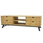 TV Stand MD7705, Wooden TV stand with 4 drawers, 180 cm