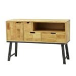 Dressing Table MD7708, Wooden dressing table with 1 door and 3 drawers