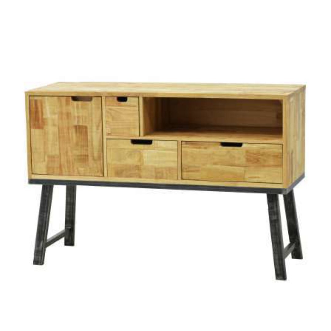 Dressing Table MD7708, Wooden dressing table with 1 door and 3 drawers