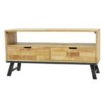 TV Cabinet MD7711, Wooden TV stand with 2 drawers, 120 cm