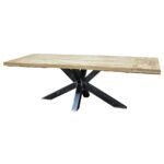 Solid wood extendable dining table, model MD7714-3KD