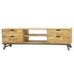 Solid wood TV stand with 4 drawers, MD7717, 2 meters long