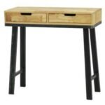 Solid wood desk with 2 drawers, MD7718, compact size (80 cm)