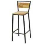 MD7720 Solid Wood High Bar Stool, Classic Design