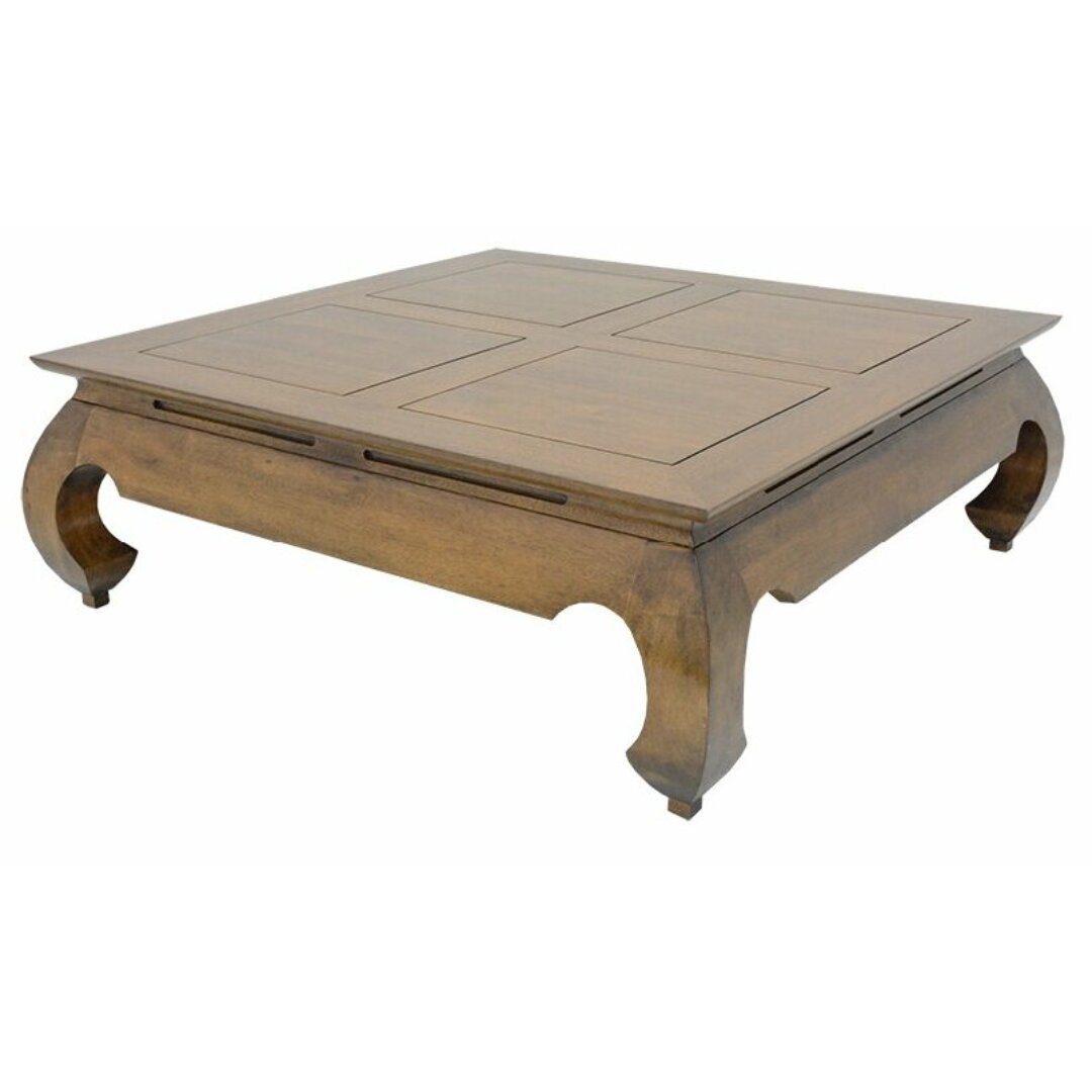 MD8005 solid wood table with curved legs