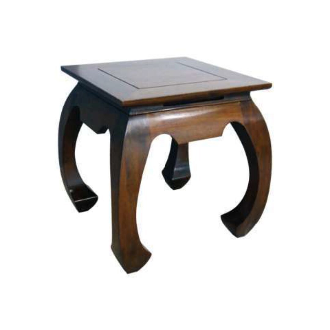 MD8008 Solid wood side table with curved legs