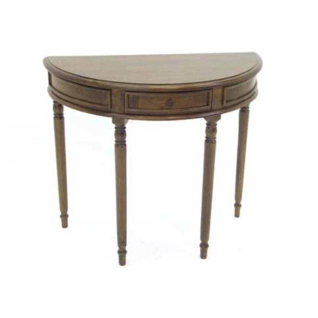 Solid wood semicircular console table MD8019 (84 cm), luxury style