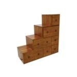 Solid wood tiered cabinet, 2 sides, 7 drawers, MD8025 (88 cm)