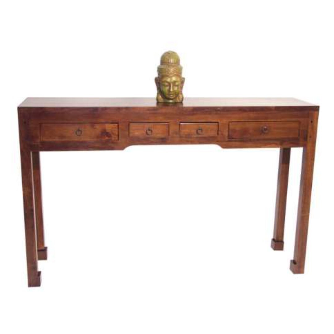 Solid wood console table in Chinese style MD8028 (1.2 meters) with 4 drawers