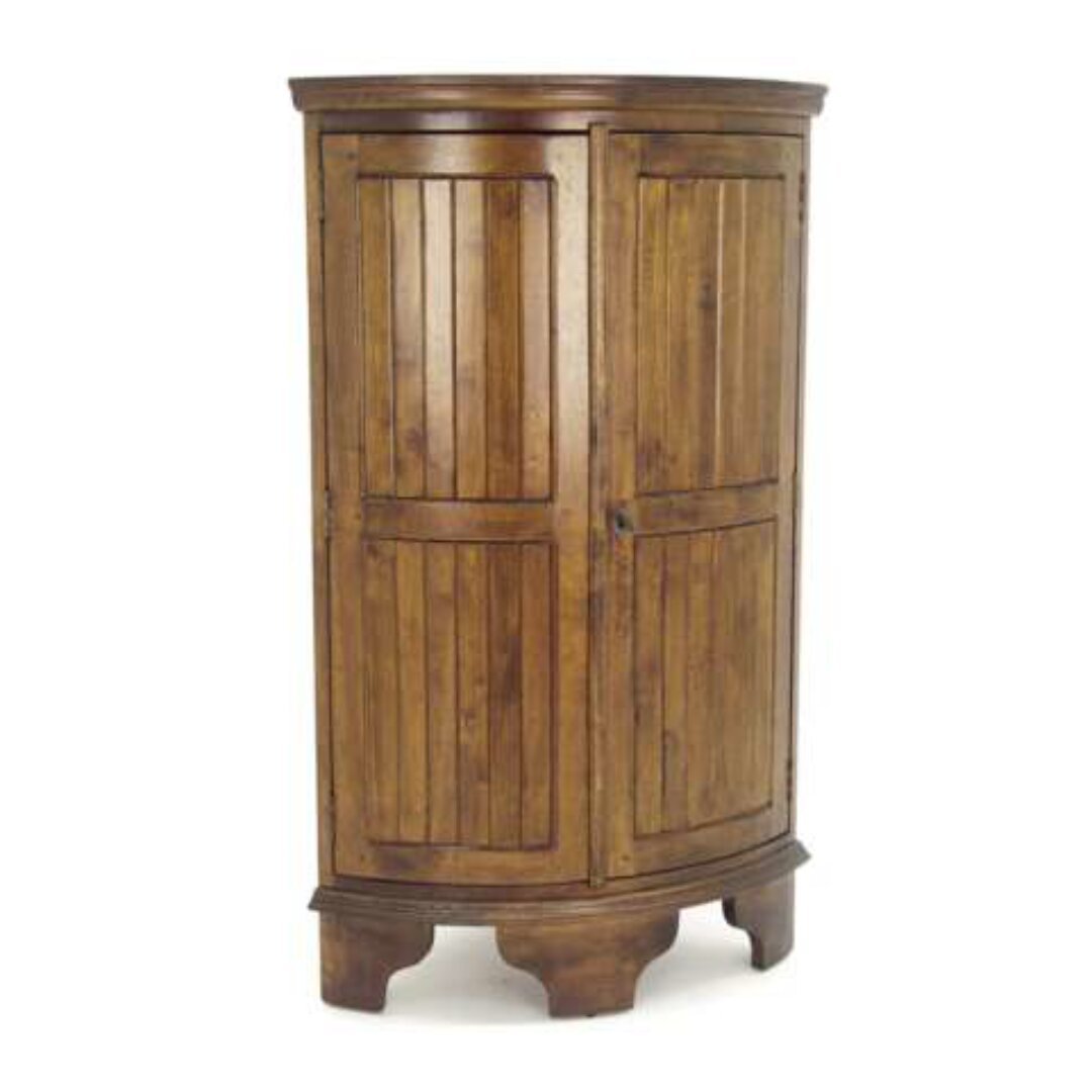 Low Corner Furniture MD8031, Tall, solid wood corner cabinet with a classic design