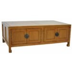 China Low Table MD8036, Solid Wood Chinese Coffee Table with 8 Drawers