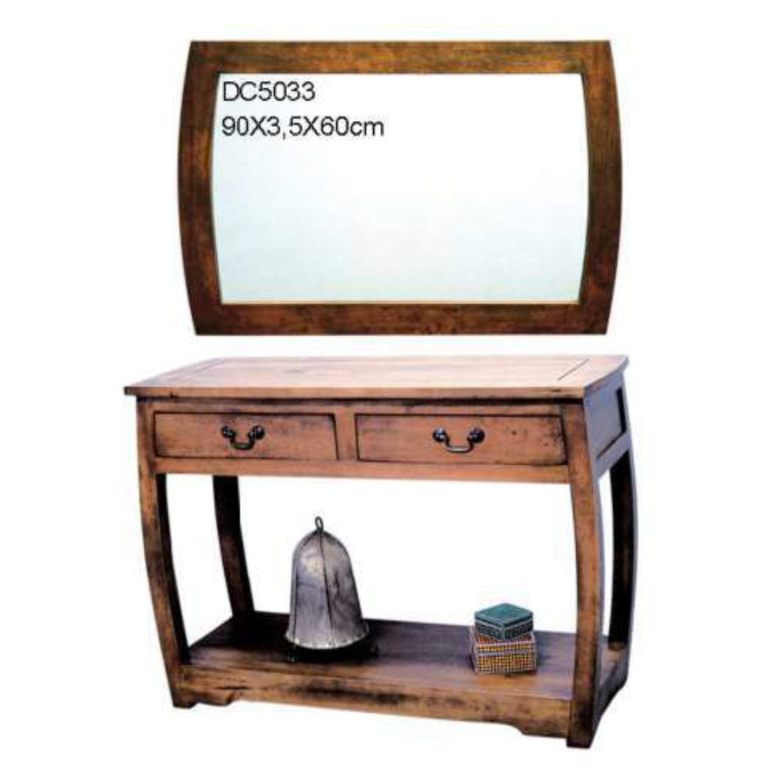 Console Table 2 Drawers MD8046, Solid wood console table with 2 drawers
