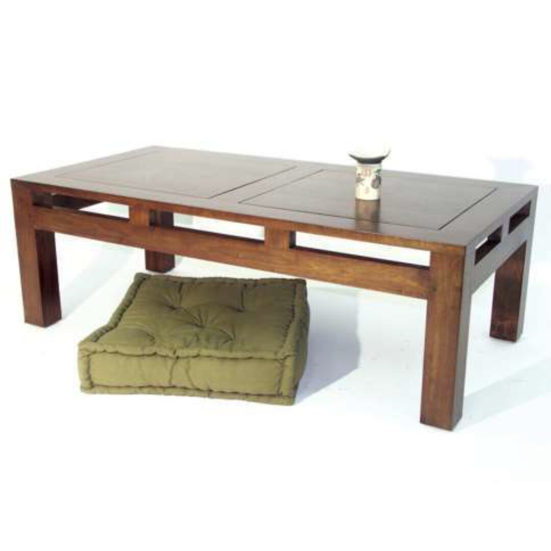 Low Table MD8055, a modern-designed solid wood coffee table, measures 120x60 cm