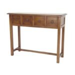 Console Table MD8058, Solid wood console table with 4 drawers, contemporary Chinese design