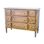 Chest 9 Drawers MD8062, Solid wood chest with 9 drawers, colonial design
