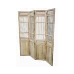 MD8075 Solid Wood Folding Room Divider (4 Panels) in Colonial Style, view 3