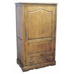 Solid wood storage cabinet MD8076, 1 door, 1 drawer, vintage style