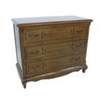 Solid wood drawer cabinet MD8085, 3 drawers, French style