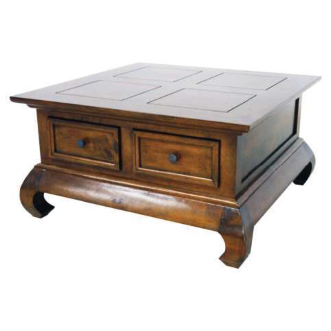 MD8095-1 solid wood opium table features 4 drawers and measures 75 cm
