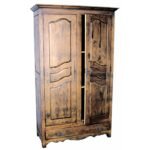 MD8112 Solid Wood Wardrobe with 2 Doors