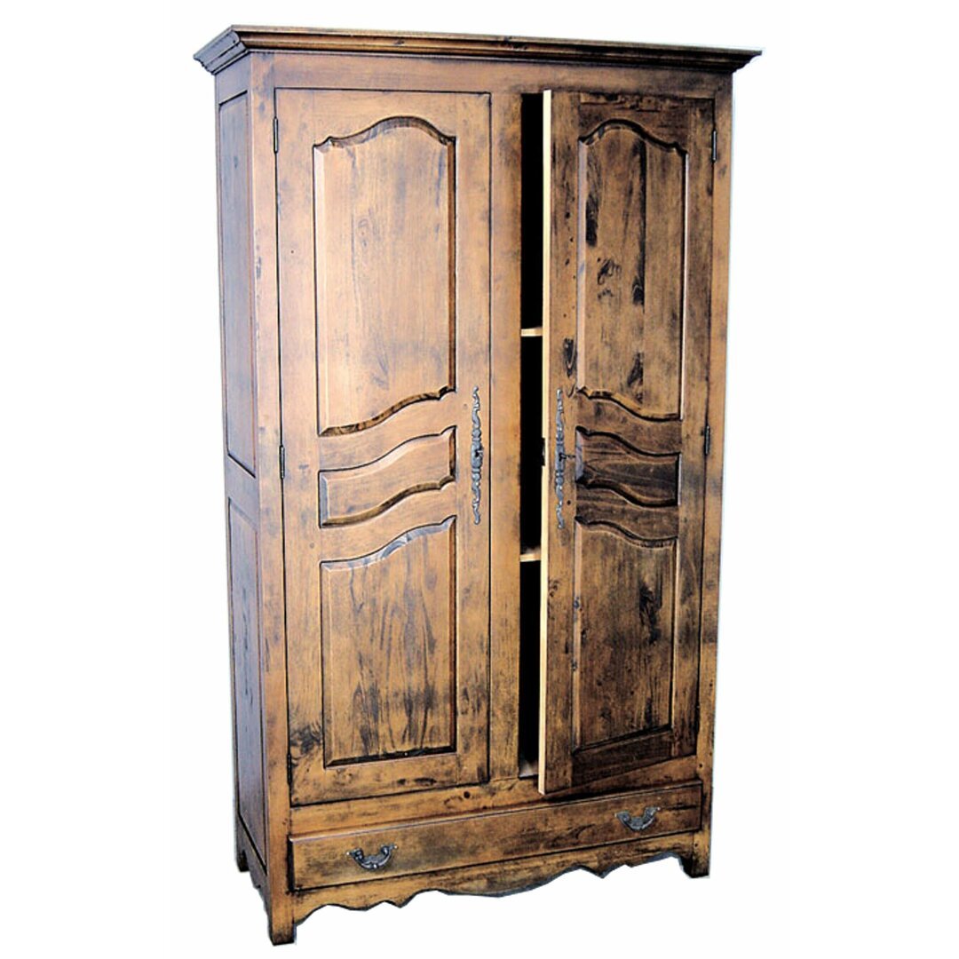 MD8112 Solid Wood Wardrobe with 2 Doors