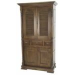 MD8113 Tall, solid wood food display cabinet with 4 doors and 3 drawers (Cupboard)