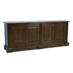 MD8119 Solid Wood Long Drawer Chest Cabinet with 4 Doors