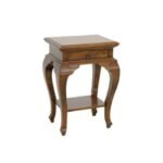 MD8137 Solid wood bedside chest with curved legs and 1 drawer