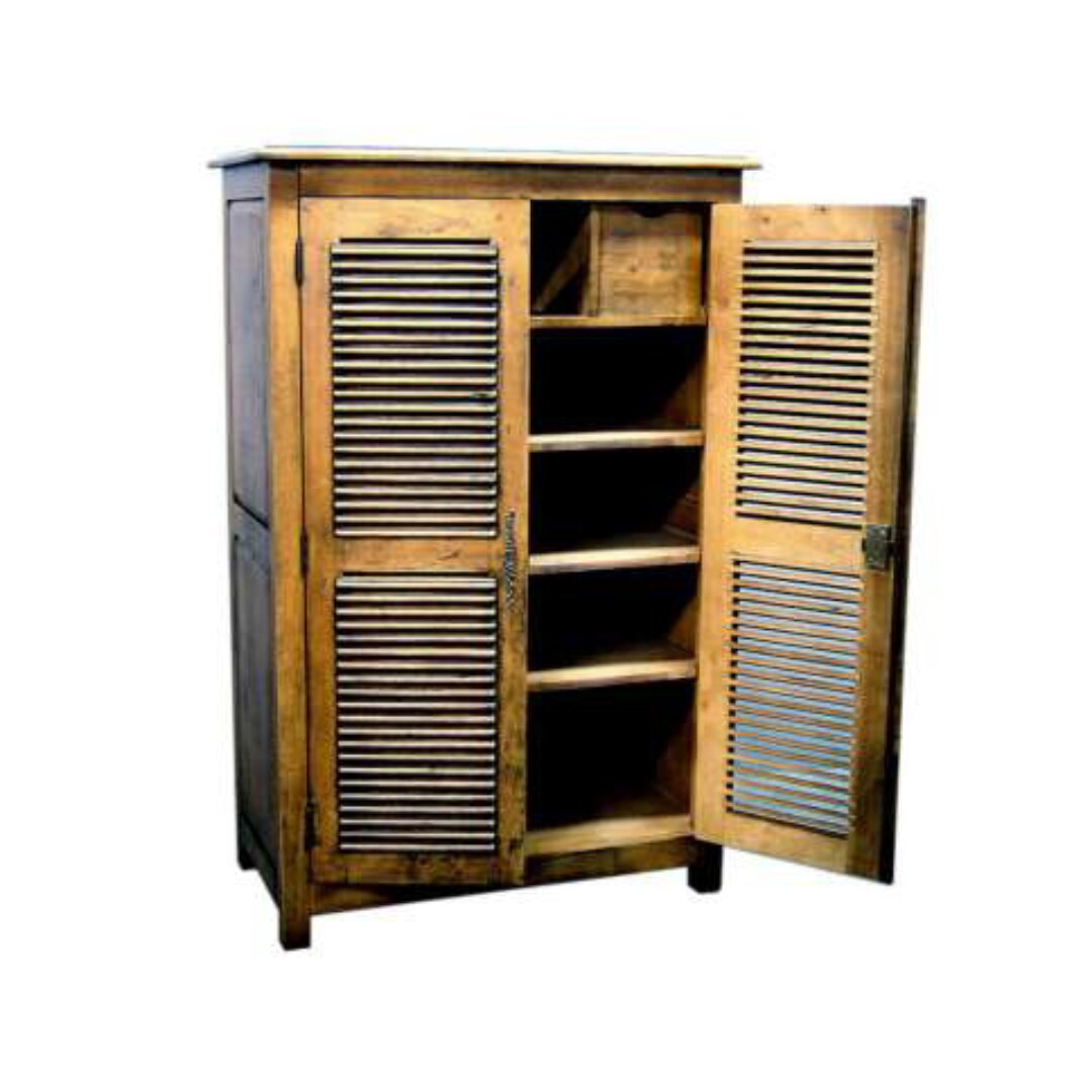 MD8144 Solid wood shoe cabinet with 2 doors and 2 drawers, luxurious design