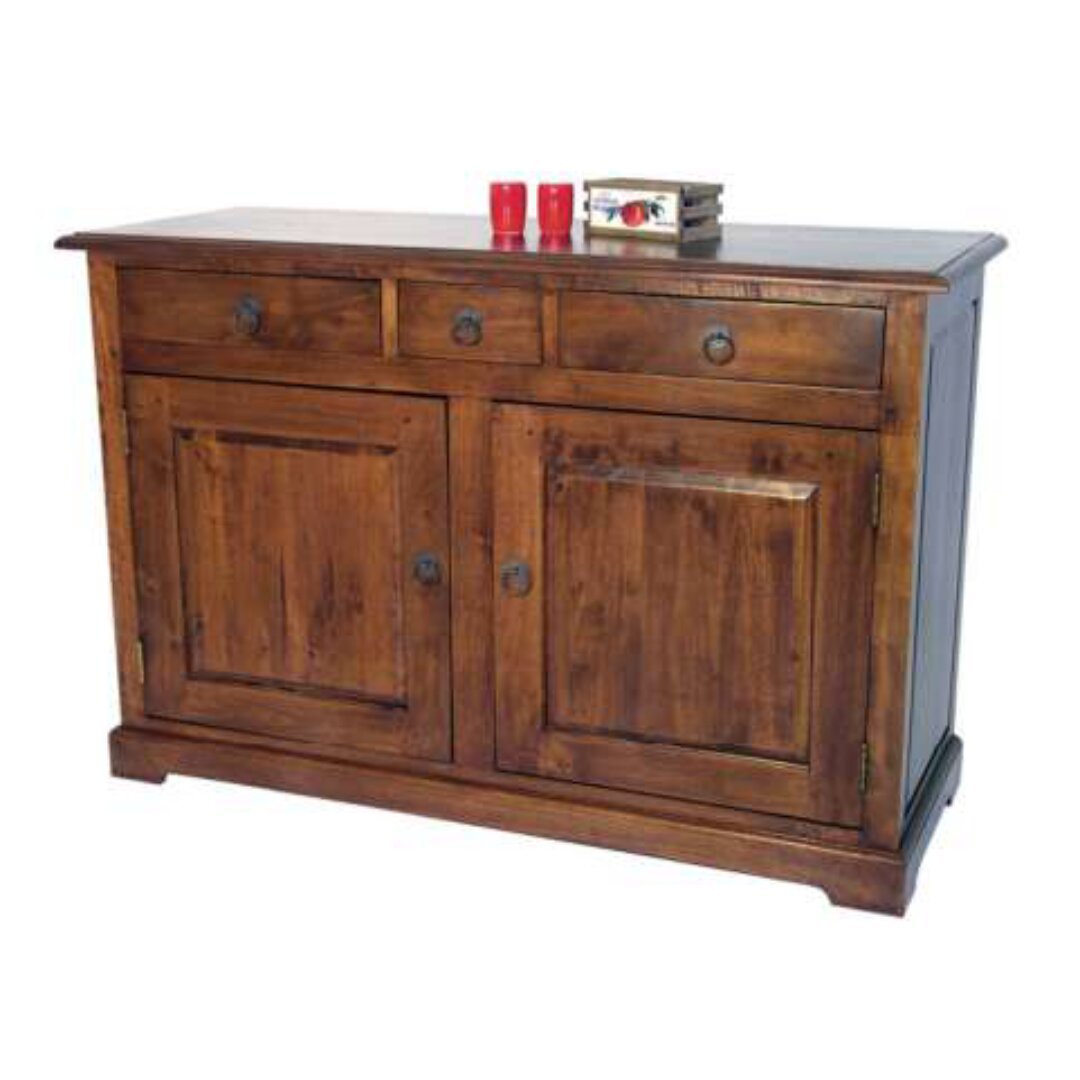 MD8153 Solid Wood Cupboard with 2 Doors and 3 Drawers
