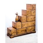 MD8157G Step-shaped drawer unit (left), 10 drawers (Step Tansu)