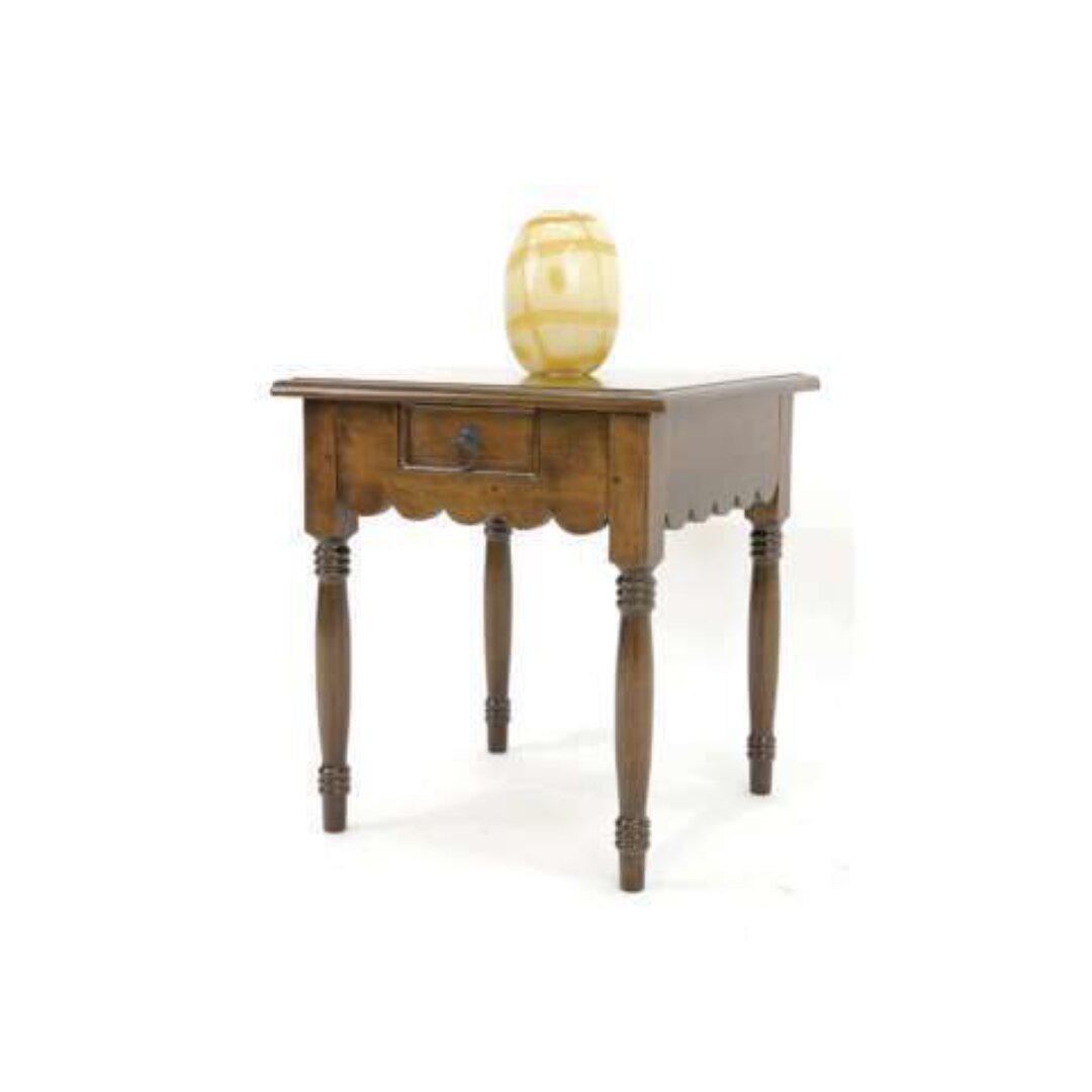 MD8158 Solid Wood Sofa Corner Table, Square Shape