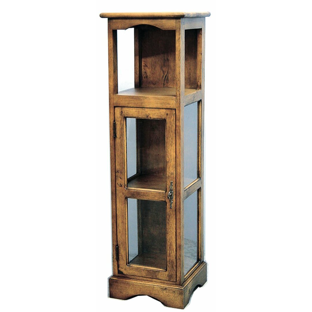 MD8162 Solid Wood Showcase, 1 Door, Tall Design
