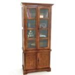 MD8175 Solid Wood Display Cabinet with 4 Glass Doors