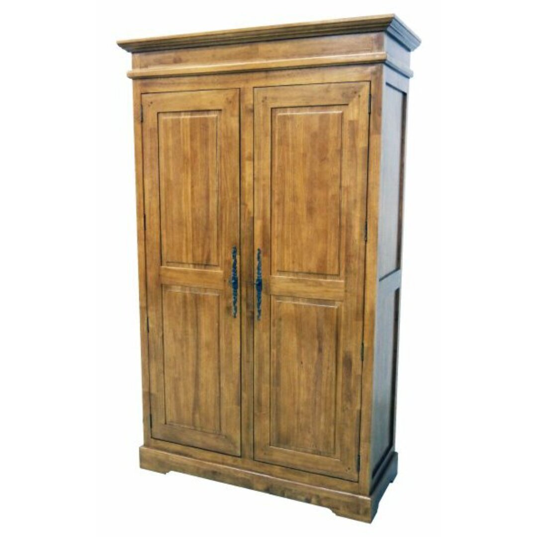 MD8185 Solid Wood Two-Door Wardrobe in Coventry Style, Luxurious Design