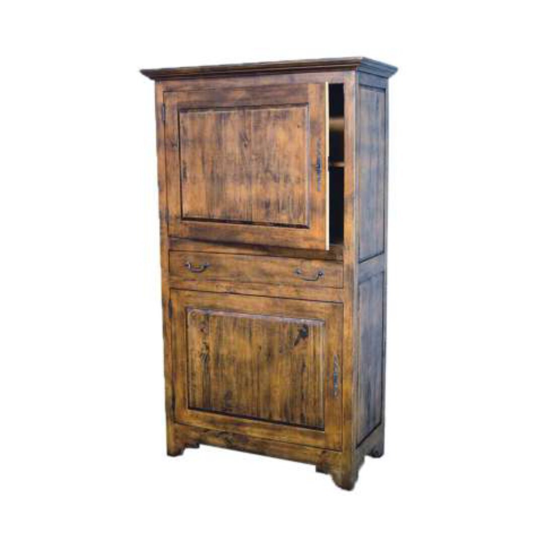 MD8192 Solid Wood Two-Door Wardrobe in Coventry Style with 1 Bottom Drawer