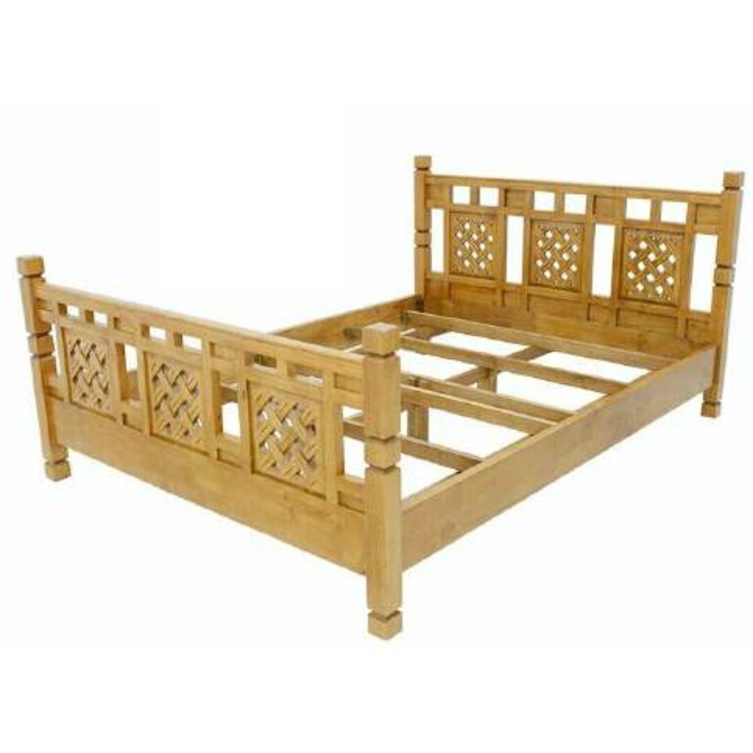 MD8193KF 6-foot (King Size) Solid Wood Bed, Palatino Style