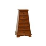 MD8194 Solid Wood Pyramid Chest in Colonial Style with 6 Drawers