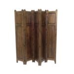 MD8198 Solid Wood Folding Screen, 5 Folds, Colonial Style