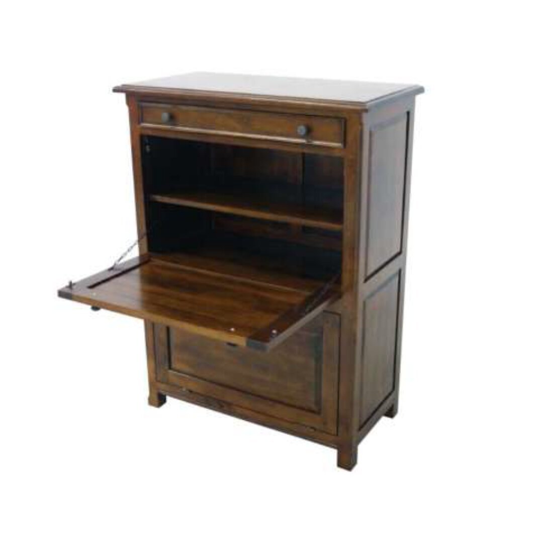 MD8214 solid wood shoe cabinet features a classic design and offers ample storage