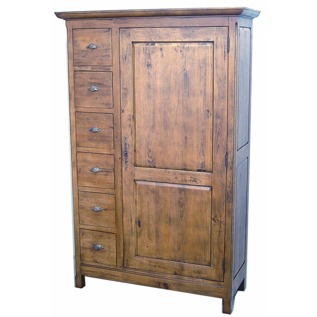 MD8219 tall, solid wood cabinet features a warm design