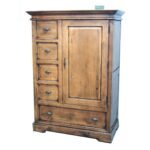 MD8220 Solid Wood Storage Cabinet, Medium Size, 2 Doors