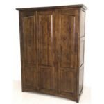 Large MD8223 solid wood wardrobe, 150 cm wide, with 3 doors