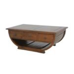 MD8233 Solid wood semicircular coffee table, premium design